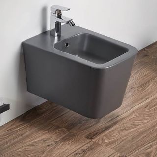 Биде CeramaLux 5370MDH подвесное серое